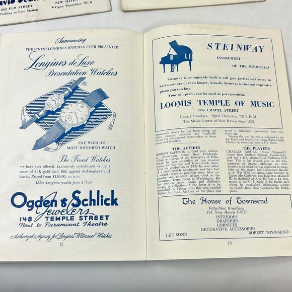 Lot Of 3 Vintage Yale University Theatre Programs Pink Pigeon Myrmidons Faute - Picture 8 of 9